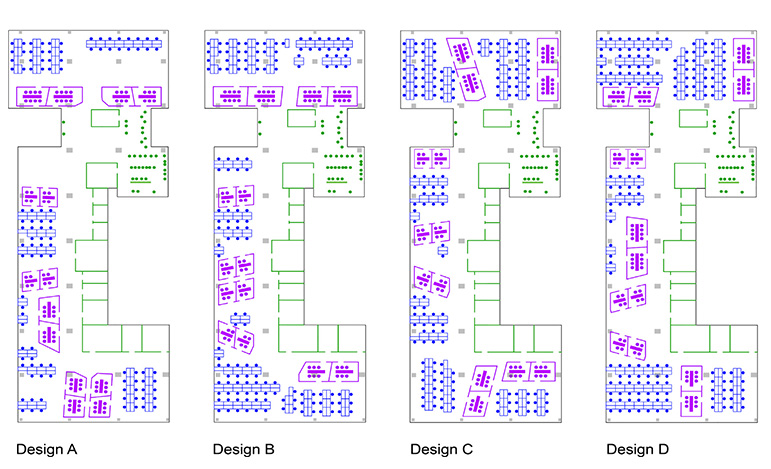 Generative design for COVID-19 and future pathogens using stochastic multi-agent simulation